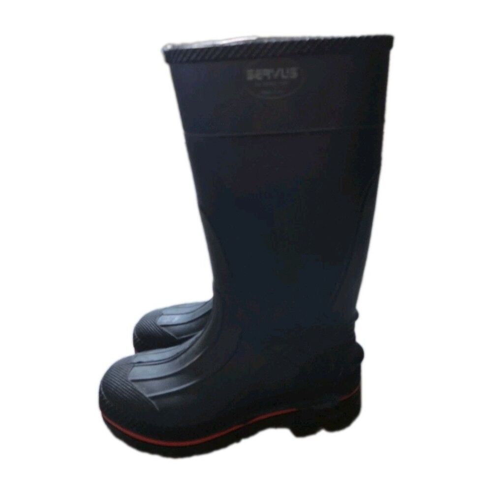 Servus by Honeywell Navy Waterproof Rubber Knee High Work Boots Womens 6 GUC